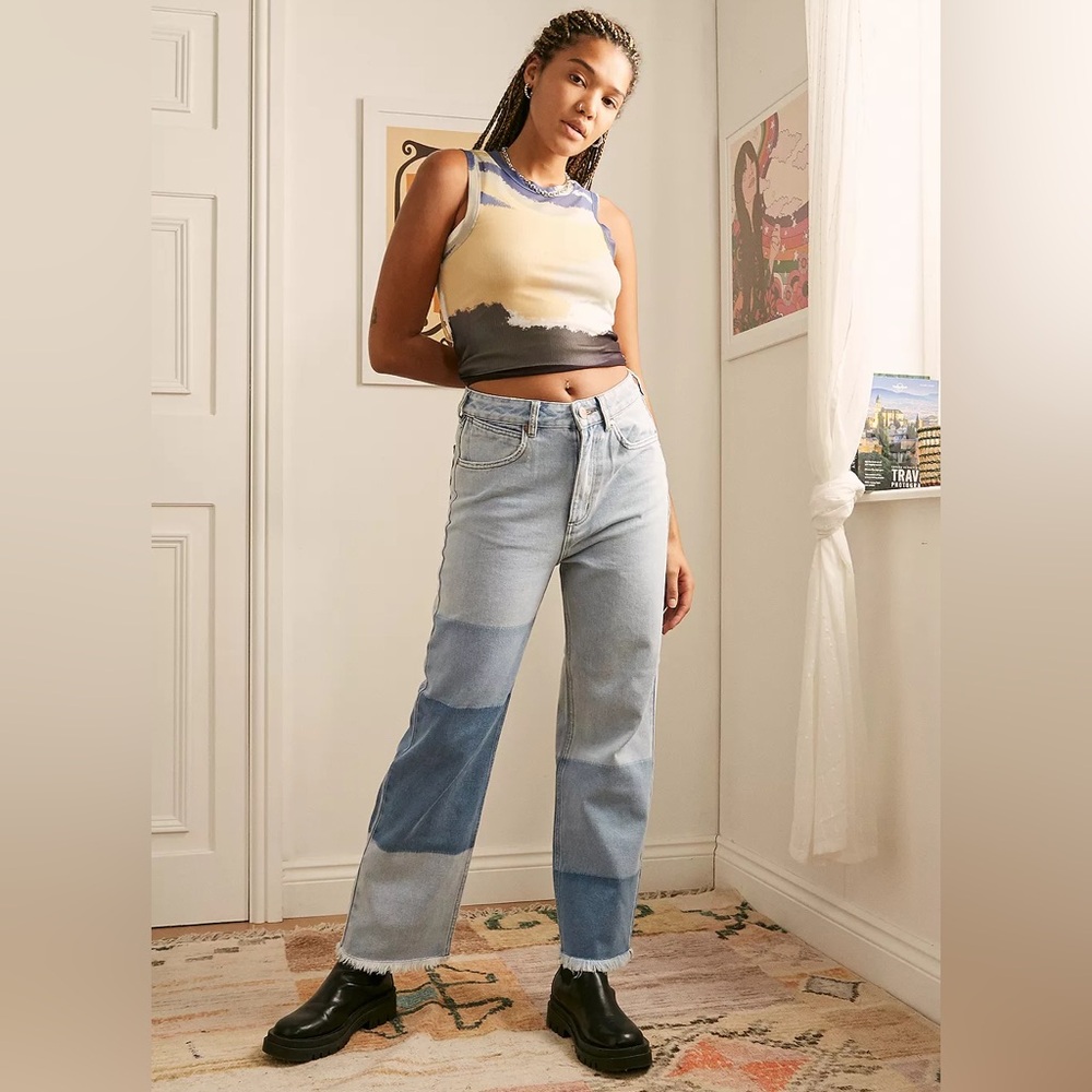 Billabong x Wrangler Patch It High Straight Jean